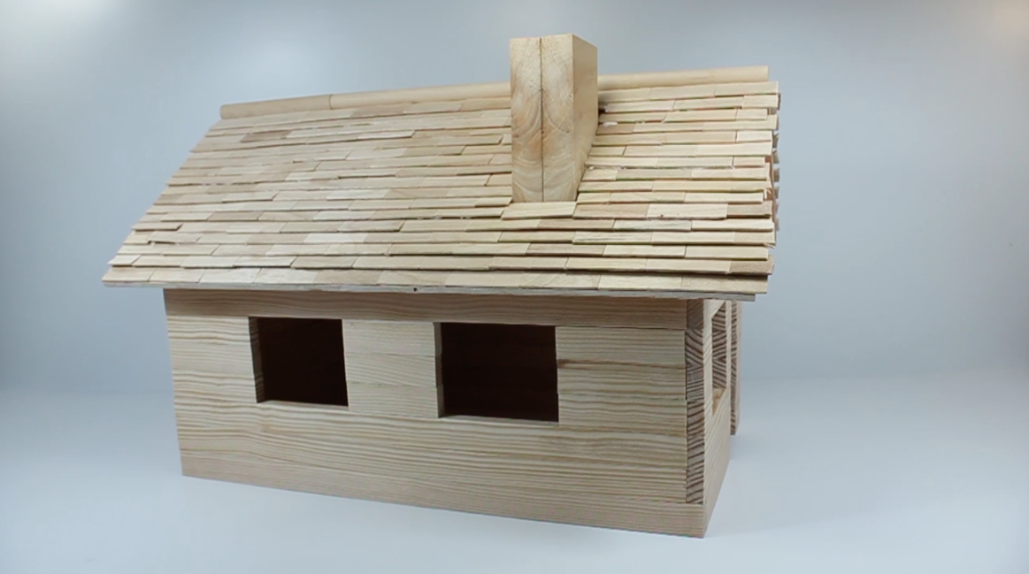 Construcción de casas en miniatura con técnicas de verdad